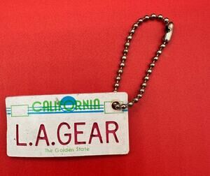 Vinyage L.A. GEAR California The Golden State Leather Sneaker Shoe Tag